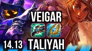 VEIGAR vs TALIYAH (MID) | 10/1/7, Legendary | EUNE Diamond | 14.13