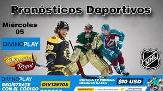 Miércoles 05 "Pronósticos Deportivos" #nhl #hockey #nhlpicks #pronosticosnhl #apuestas