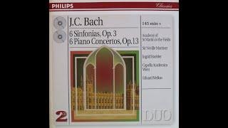 Johann Christian Bach - Six Sinfonias Opus 3 - Neville Marriner [Complete CD]