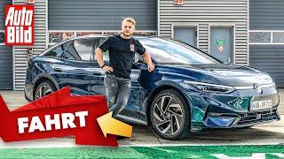 VW ID.7 (2023) | Ist der ID.7 VWs bestes E-Auto? AUTO BILD macht die erste Fahrt! | mit Jonas Uhlig