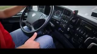 Eco-driving - economical truck driving - starting the engine and braking