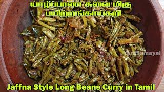 யாழ்ப்பாண சுவை மிகு  பயிற்றங்காய்கறி | Jaffna Style Long Beans Curry in Tamil | Payathangai curry