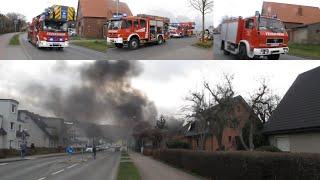 [F_Gebäude/Rauchwolke] Brennt ein PKW im Carport/Einsatz für die Feuerwehren der Gemeinde Bad Essen