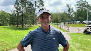 Hartland’s Cody Guetzke, 16, on his opening 65 and contending at 2024 Wis. State Open