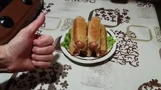 Сосиски в тесте на сковороде видео рецепт