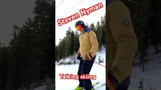 Steven Nyman Casually talking skiing #carving #ski #skidad