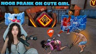 Noob Prank With Goldan Hip Hop  Angry Girl But 100 Level  Random Player  Garena Free Fire