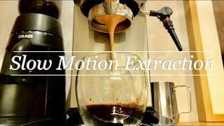 Slow Motion Extraction With Naked Portafilter And Delonghi Dedica EC685