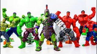 Hulk Smash Toys Collection Go~! Red Hulk, Spider Hulk, Hulk Ragnarok, Incredible Hulk Avenger Battle