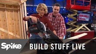 Jenna Elfman Shows Her Stuff With A Chop Saw | Build Stuff Live