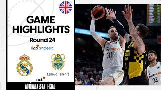 Real Madrid - Lenovo Tenerife (80-78) GAME HIGHLIGHTS | Liga Endesa 2023-24