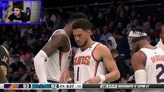 REACTING TO KEVIN DURANT SUNS DEBUT!!! Phoenix Suns vs Charlotte Hornets Reaction!!!
