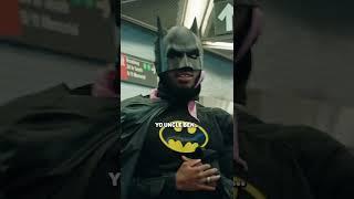 Spider Cuz VS. Batman Fight in Subway