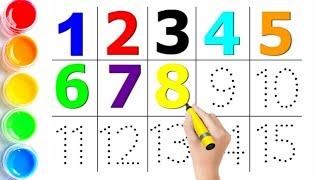 1234 Numbers । 1 to 10 counting । 12345 numbers name । math worksheet for kids । learn to count