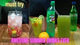 CookTube official | summer drinks | watermelon, citrus, grapes mojitos #video #viralvideo #cooking