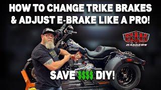 Change Your Trike Brakes Like A Pro!  Includes Adjusting E Brake!