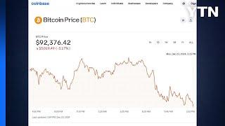 비트코인 9.2만 달러대로 후퇴...한 주간 9.5% 하락 / YTN