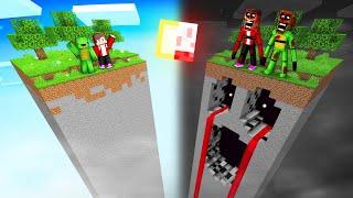 JJ and Mikey Chunk vs Scary MIMIC Chunk Survive Battle in Minecraft - Maizen