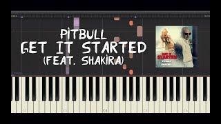 Pitbull - Get It Started (feat. Shakira) - Piano Tutorial by Amadeus (Synthesia)