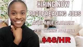 Remote Work From Home PROOFREADING Jobs for Beginners Earn $46/HR.