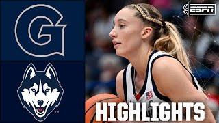 PAIGE BUCKETS 🪣 UConn Huskies vs. Georgetown Hoyas | Full Game Highlights | ESPN College Basketball