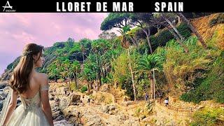 Lloret de Mar, Costa Brava // Lloret de Mar Beaches // Walking Tour in 4K