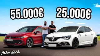 JUST AS GOOD, BUT HALF AS EXPENSIVE? New VW GOLF 8.5 GTI vs Renault Megane RS | Drive