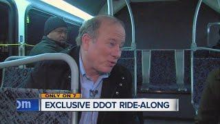 Riding the bus with Detroit's mayor