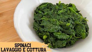 Fresh spinach - cooking, washing and preserving colour by Acquolinainbocca