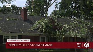 Beverly Hills suffers storm damage after last night's severe weather