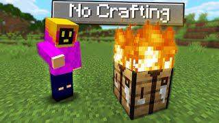 Minecraft But, I Cant Use A Crafting Table...