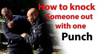 How to knock someone out with one punch