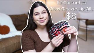 NEW Elf Cosmetics Glow Reviver Lip Oils Review & Try-On: Are They Worth the Hype? 