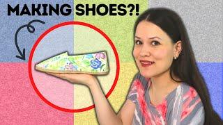 I tried SEWING my own SHOES for the first time!