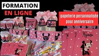 DIY | PAPETERIE PERSONNALISÉE | SANS MACHINE DÉCOUPE | SWEET-TABLE | FORMATION EN LIGNE