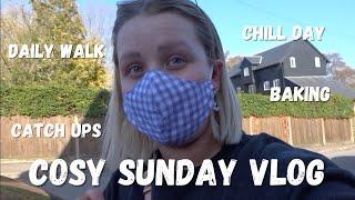 CHILL SUNDAY VLOG | 10K walk, Baking brownies, Cosy relaxed day in lockdown 2021