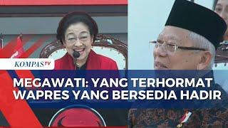 Megawati Sambut Maruf Amin di HUT ke-51 PDIP: Wapres yang Bersedia Hadir