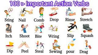 100 Action Verbs | Daily Use English Verbs |Action Words #actionverbs