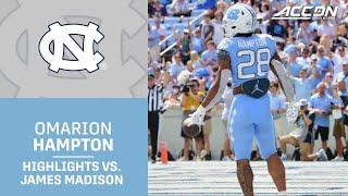 UNC RB Omarion Hampton Highlights vs. James Madison