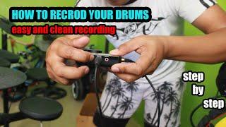 how to record ELECTRONIC DRUMS easy & clean (tagalog version)