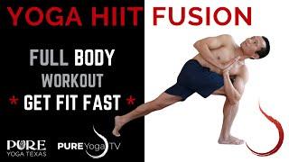 #pureyogatv Guaranteed SWEAT! Yoga HIIT Fusion Full Body Workout