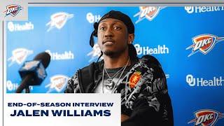 Jalen Williams | 2023-24 End-of-Season Interview | OKC Thunder