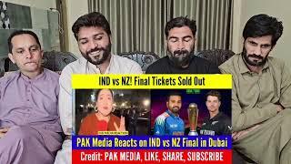 Pak Media Crying Tickets Sold out to indian Fans in 20 Minutes in 90 Lakh Dirhams|PAKISTAN REACTION