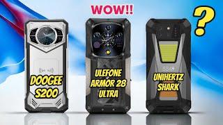 Ulefone Armor 28 Ultra (VS) Unihertz Shark (VS) Doogee S200 - Best Flagship rugged phones in 2024?