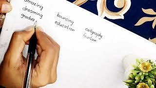 English Handwriting Practice | How To Improve Handwriting In English | Sidrah Safdar Calligraphy