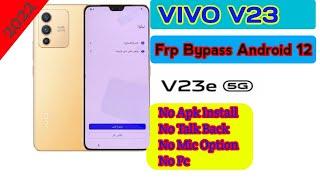 VIVO V23 5G Android 12 FRP Bypass || All VIVO Android 12 Google Account Unlock | New Security 2023