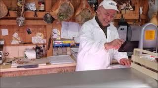 Inside a Salumeria in Mountain Town of Faeto, Italy