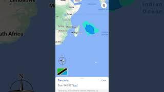 Tanzania Vs Saudi Arabia land area size comparison #shorts #landarea #country_comparison