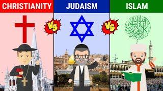 Christianity Vs Judaism Vs Islam || Religion Comparison 2023 || Versus Kingdom