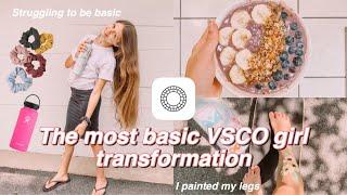 I tried turning myself into a basic VSCO girl